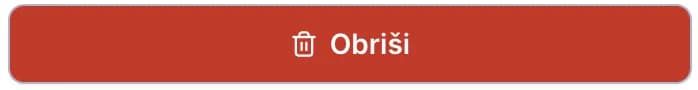 The Delete button on a job